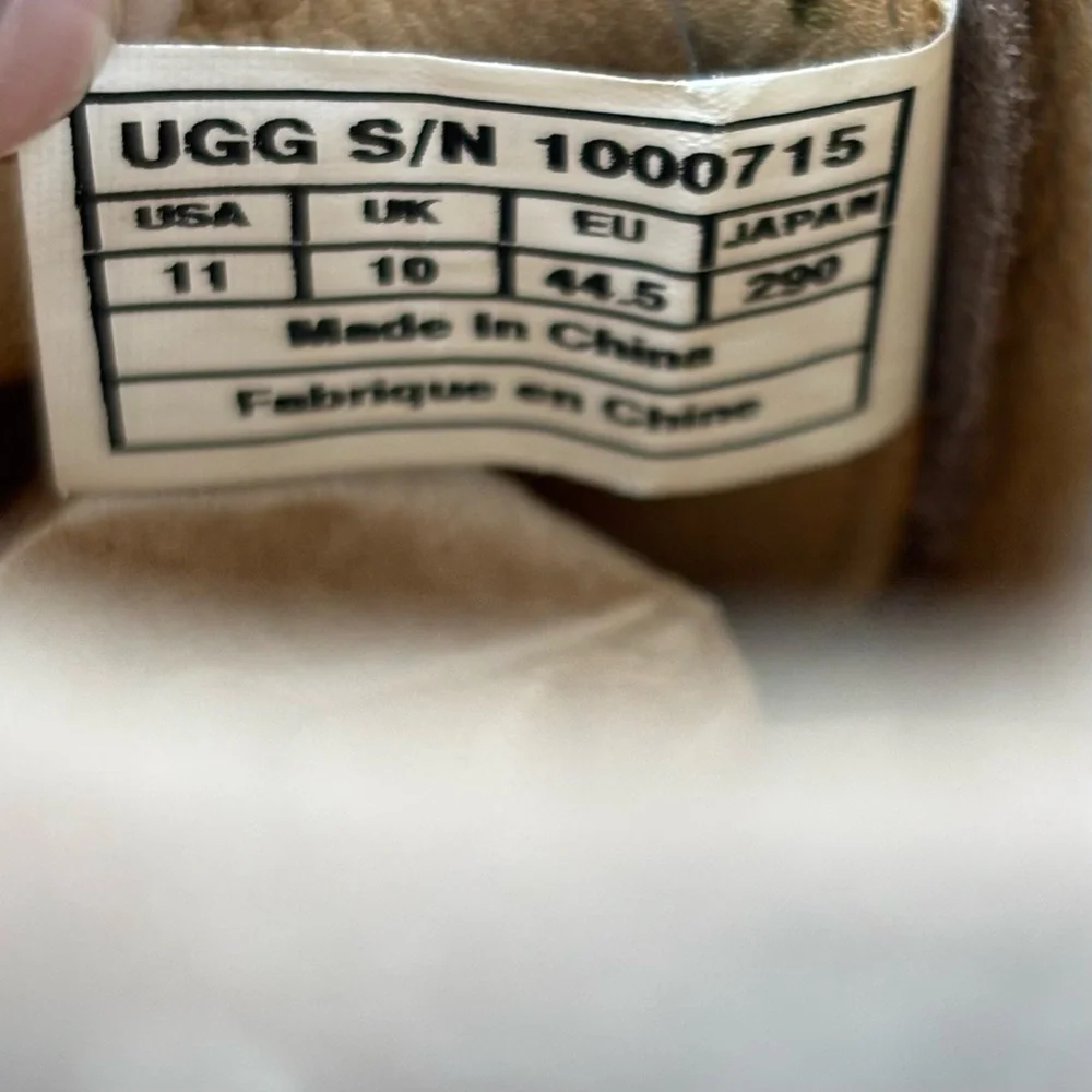 UGG VIA LUNGARNO SUEDE LACE UP BOOTS SIZE 11 MAN